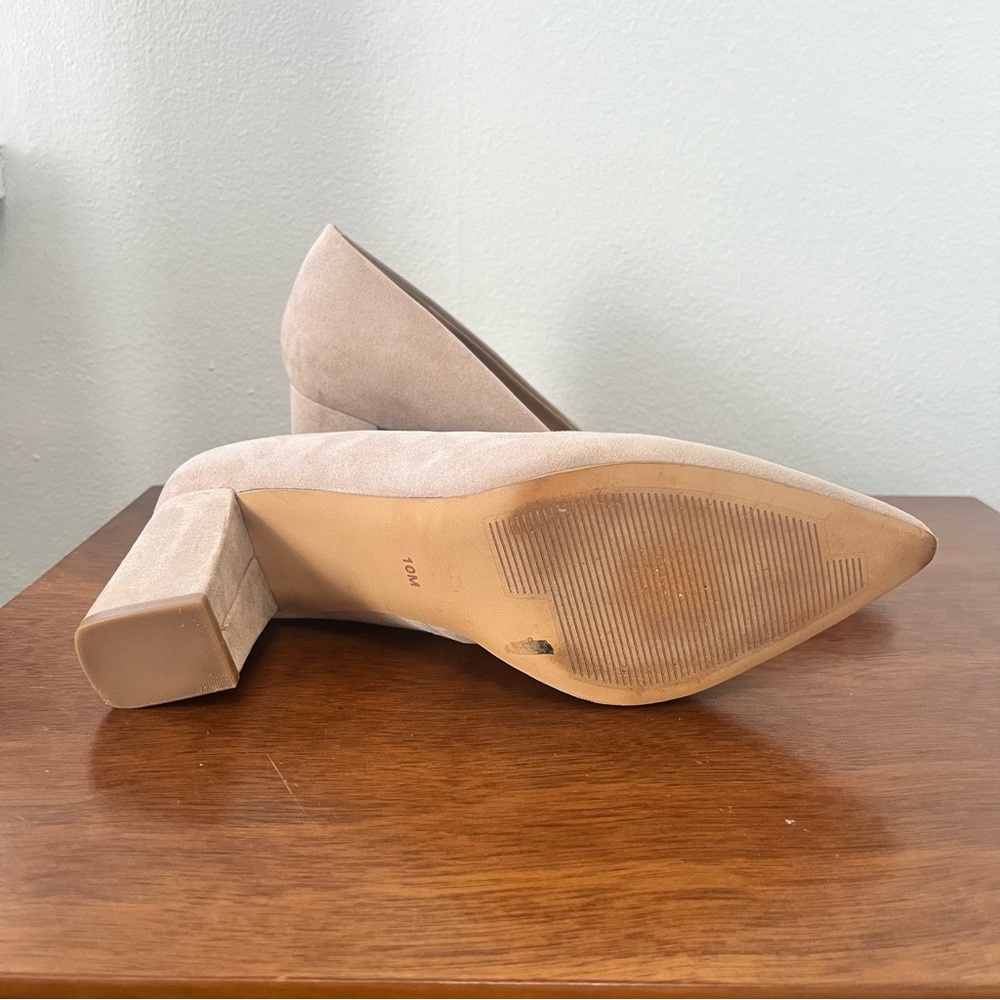 Women's Abound Audry Block Heel Pump in Tan Suede Size 10 - Picture 7 of 8